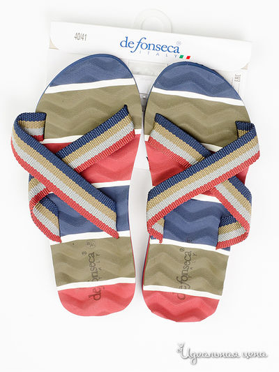 Шлепанцы De Fonseca, цвет синий