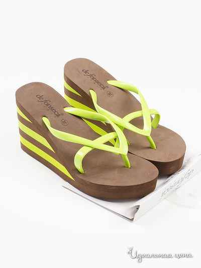 Шлепанцы De Fonseca, цвет Зеленый