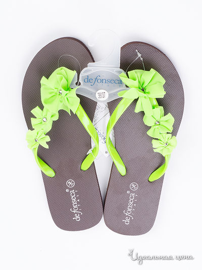 Вьетнамки De Fonseca, цвет Зеленый