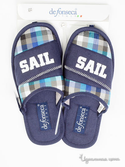 Тапочки De Fonseca, цвет клетчатый