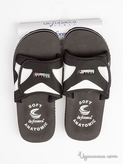 Шлепанцы De Fonseca, цвет черный