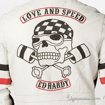 Куртка Ed Hardy мужская, цвет белый