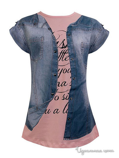 Футболка Miss Zelish, цвет пудра