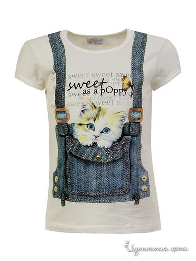 Футболка Miss Zelish, цвет молочный