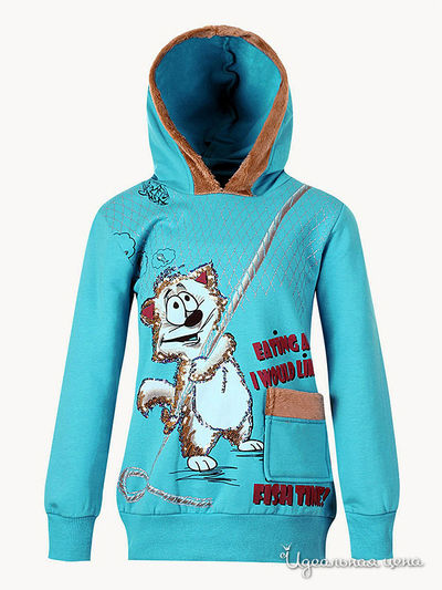 Толстовка Bermini, цвет бирюзовая