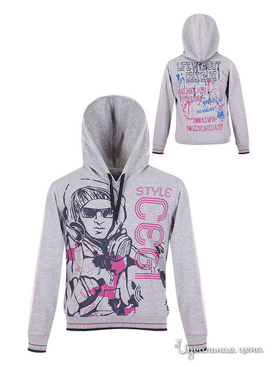 Толстовка Cegisa, цвет серый меланж