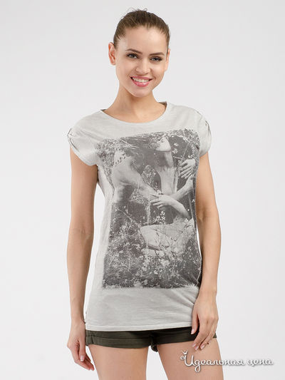 Футболка Please, цвет светло-серый, серый