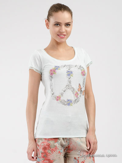 Футболка Please, цвет голубой