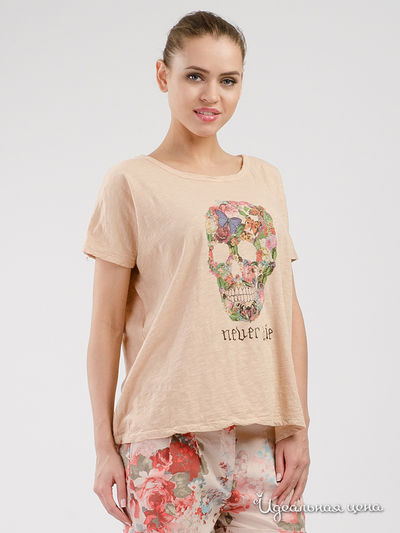 Футболка Please, цвет персиковый