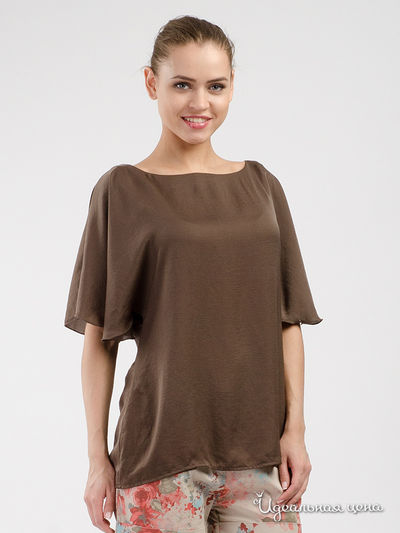 Блуза Paolo Casalini, цвет коричневый