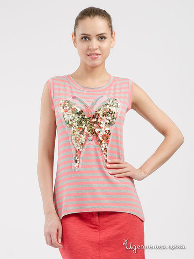 Майка Paolo Casalini, цвет красный, серый