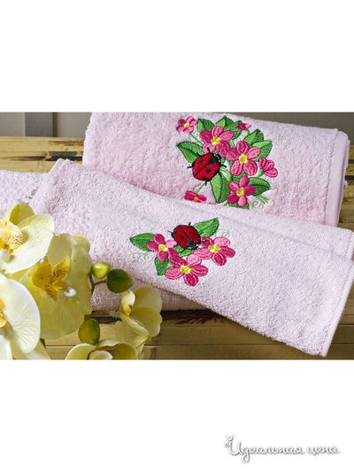 Наборы полотенц TAC, цвет розовый