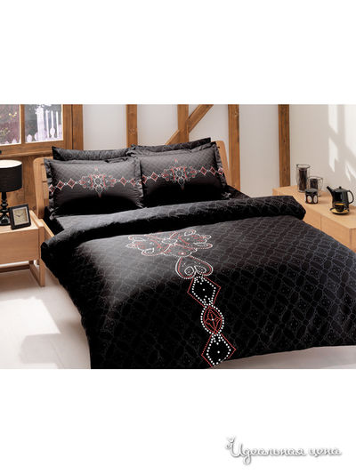 Комплект постельного белья семейный TAC, цвет черный