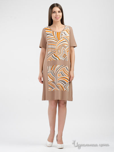 Платье Top Design, цвет бежевый