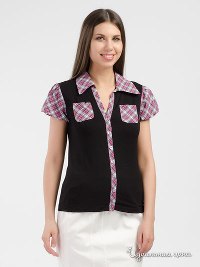 Блуза Top Design, цвет черный