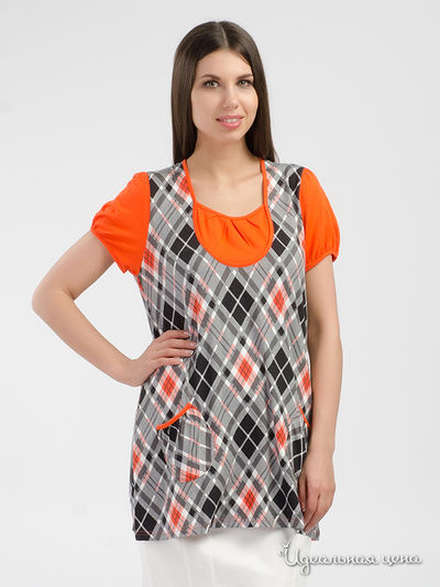 Блуза Top Design, цвет Оранжевый