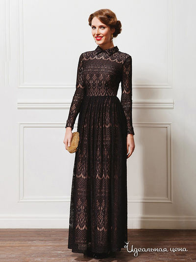 Платье La Vida Rica, цвет Черный кружевной орнамент