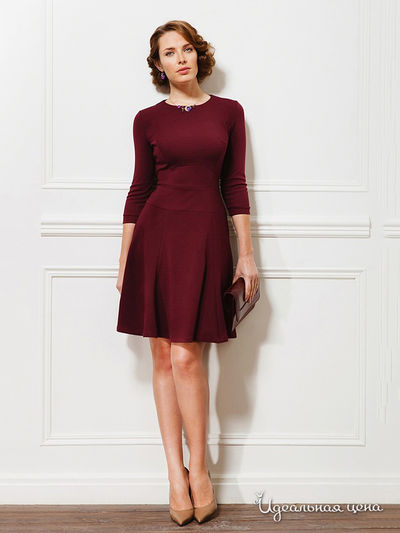 Платье La Vida Rica, цвет бордовый