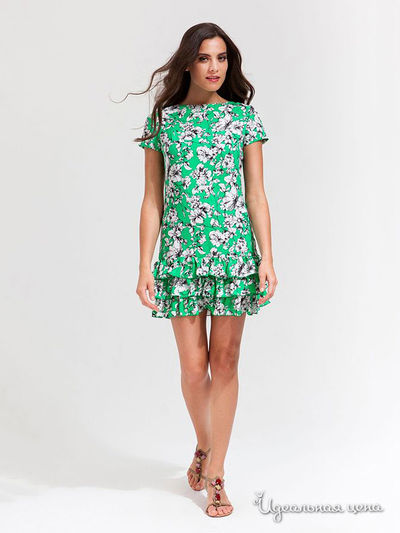 Платье La Vida Rica, цвет зеленый