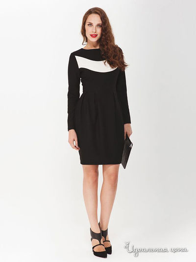 Платье La Vida Rica, цвет черный, молочный