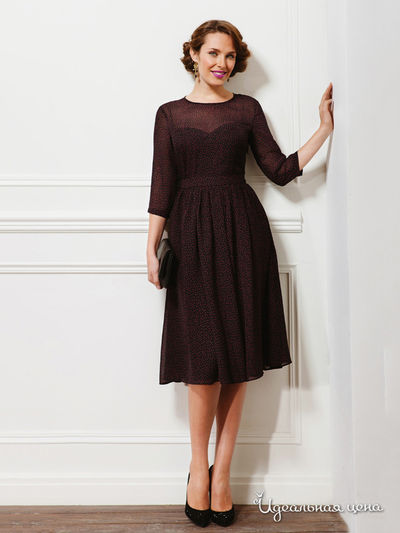 Платье La Vida Rica, цвет черный, розовый