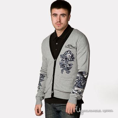 Кардиган Ed Hardy, цвет цвет серый