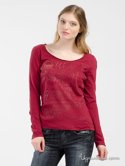 Лонгслив Tom Tailor, цвет бордовый