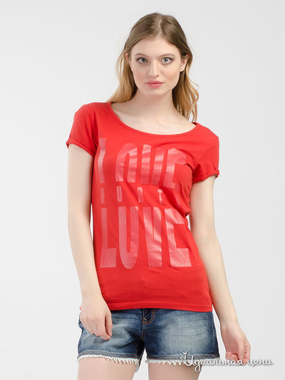 Футболка Tom Tailor, цвет красный 4038