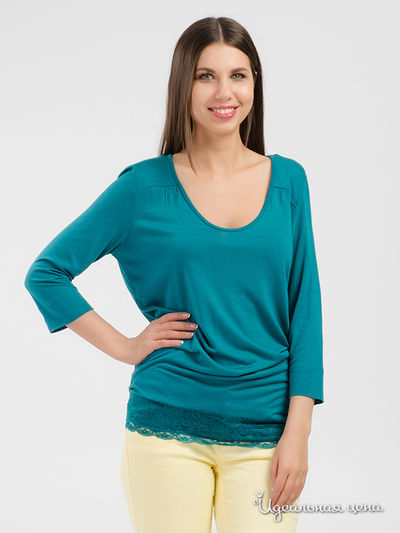 Лонгслив Tom Tailor, цвет зеленый