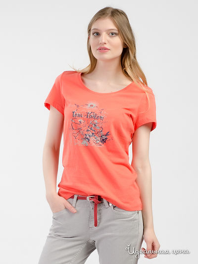 Футболка Tom Tailor, цвет оранжевый 3145
