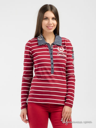 Поло Tom Tailor, цвет красный