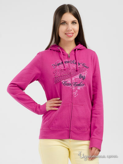 Толстовка Tom Tailor, цвет малиновый 5180