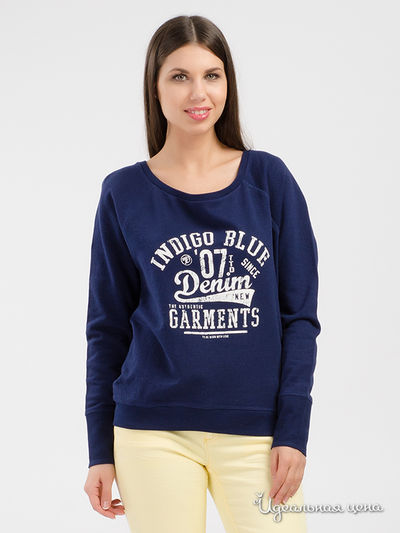 Толстовка Tom Tailor, цвет синий 6638