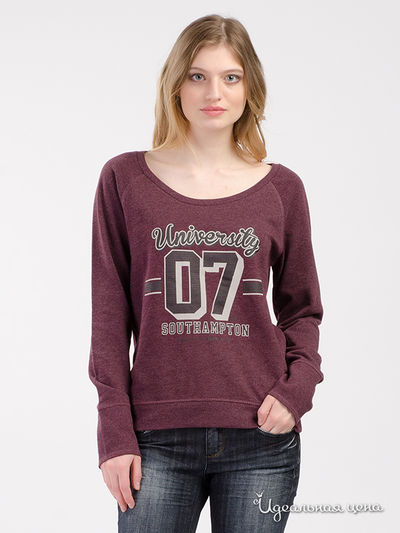 Толстовка Tom Tailor, цвет бордовый 4426