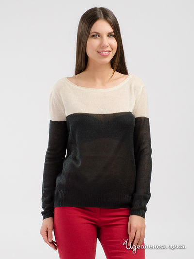 Джемпер Tom Tailor, цвет черный, бежевый