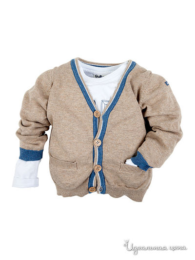 Жакет Gulliver, цвет голубой, бежевый