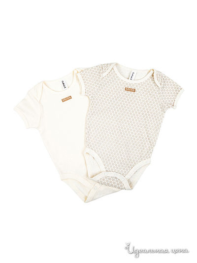 Боди (комплект 2 шт.) Gulliver, цвет белый, бежевый