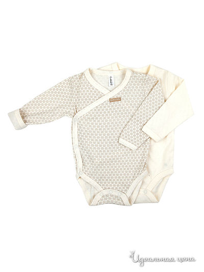 Боди 2 шт. Gulliver, цвет белый, бежевый