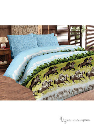 КПБ двуспальный Храмцовский текстиль, цвет Мультиколор