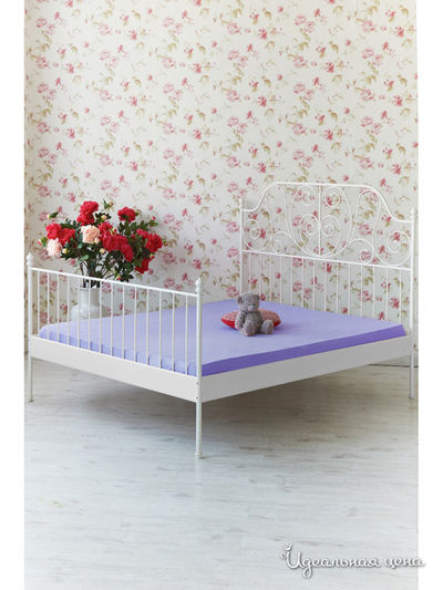 Простынь на резинке 140х200х20 см Храмцовский текстиль, цвет фиолетовый