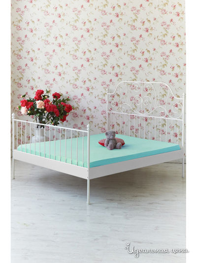 Простынь на резинке 160х200х20 см Храмцовский текстиль, цвет бирюзовый