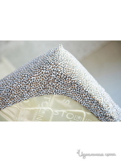 Простынь на резинке 80х120х10 см Храмцовский текстиль, цвет леопардовый