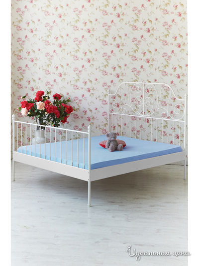 Простыня Храмцовский текстиль, цвет голубая