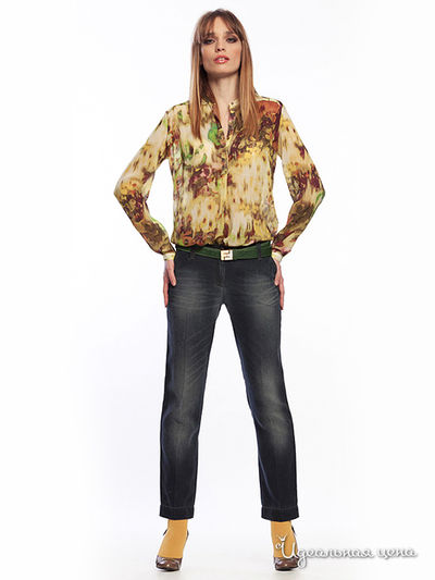 Рубашка Kensol, цвет Желтый/Салатовый/Красный