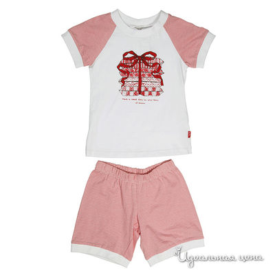 Пижама Button Blue, цвет белый /коралл