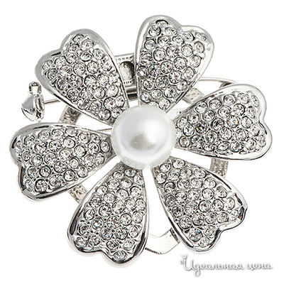 Заколка для платка Migura, цвет серебристый