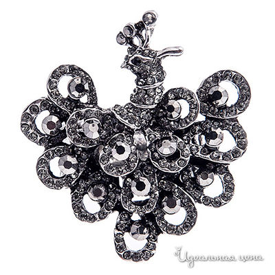 Заколка для платка Migura, цвет темно-серый