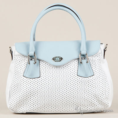 Сумка Leo Ventoni, цвет белый, голубой