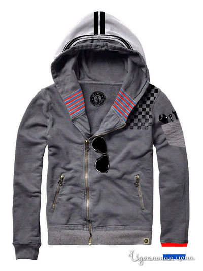 Кардиган Mini Shatsu, цвет серый/мульти с аппликацией