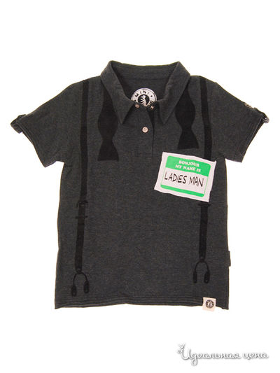 Поло Mini Shatsu, цвет темно-серый